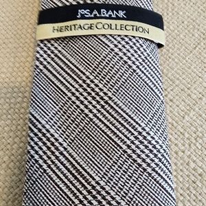 New Jos A Bank Heritage Collection Brown plaid tie